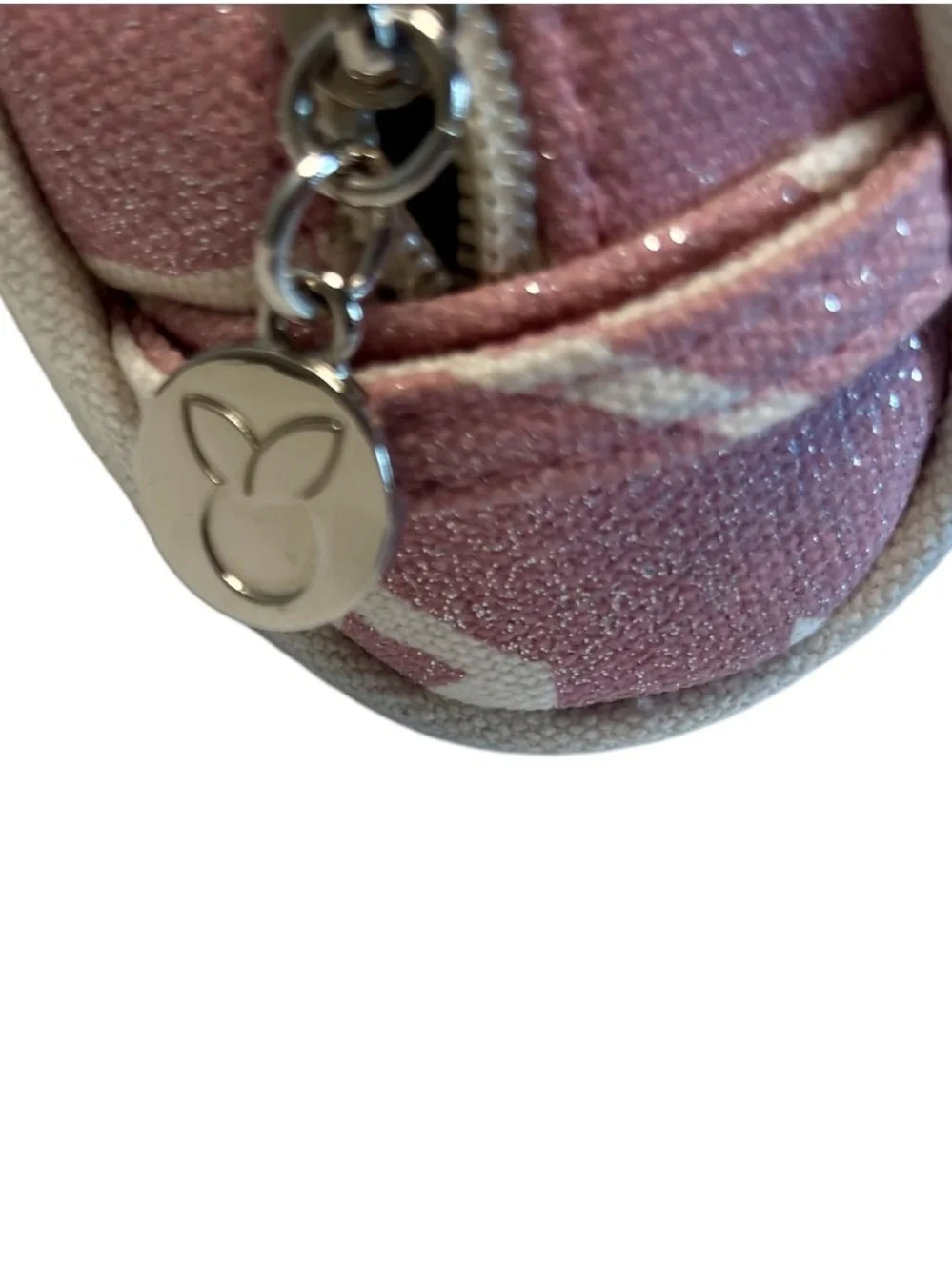 Apple & Bee Magnolia Organic Cotton Hemp Floral Cosmetics Pink Shimmer Bag